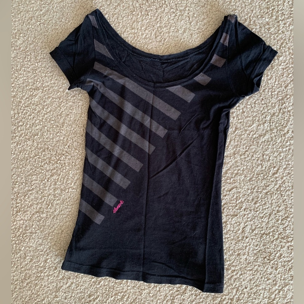 Element Cotton Black Tee. Size S